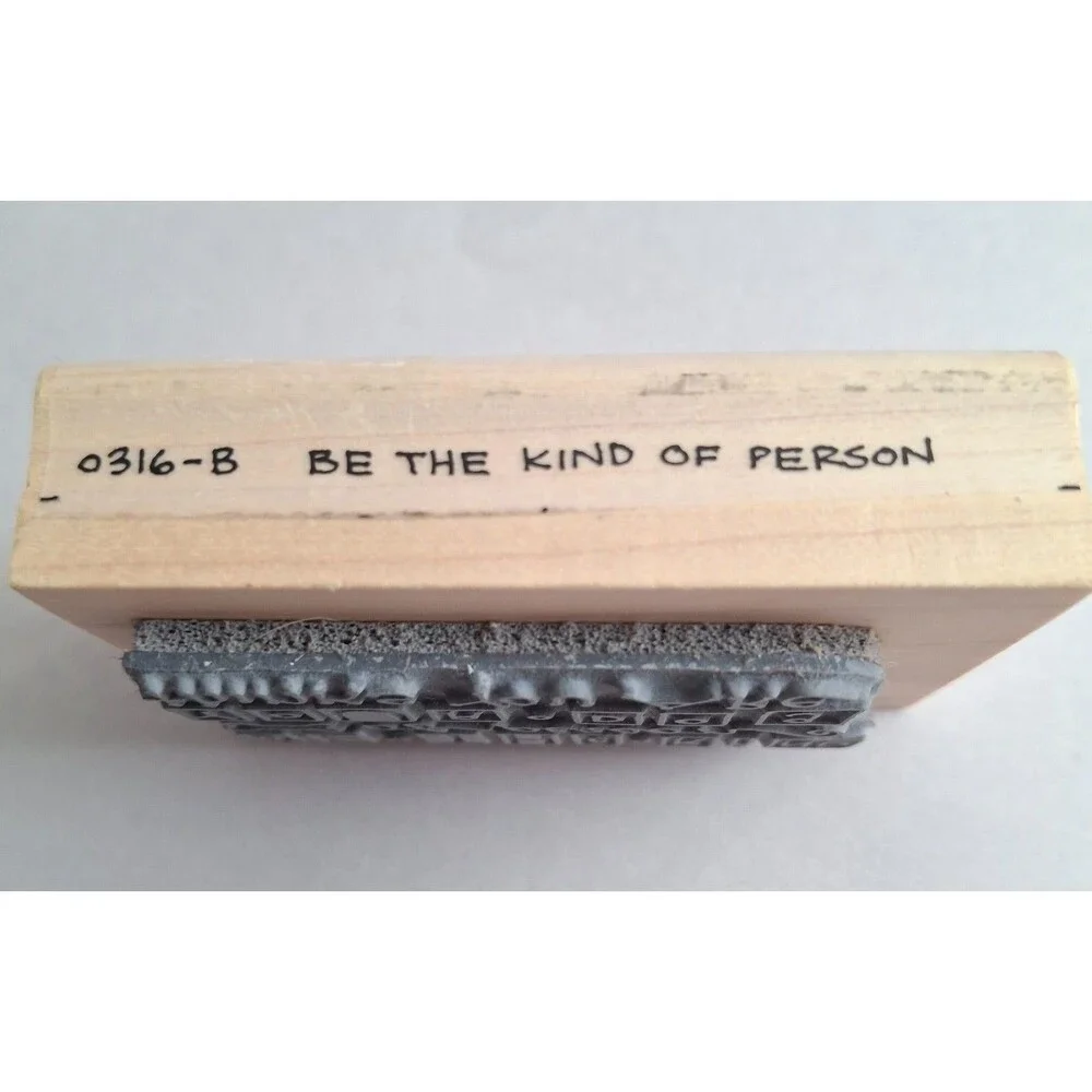 Vintage Paula Best Wood Mounted Rubber Stamp Dog Quote 